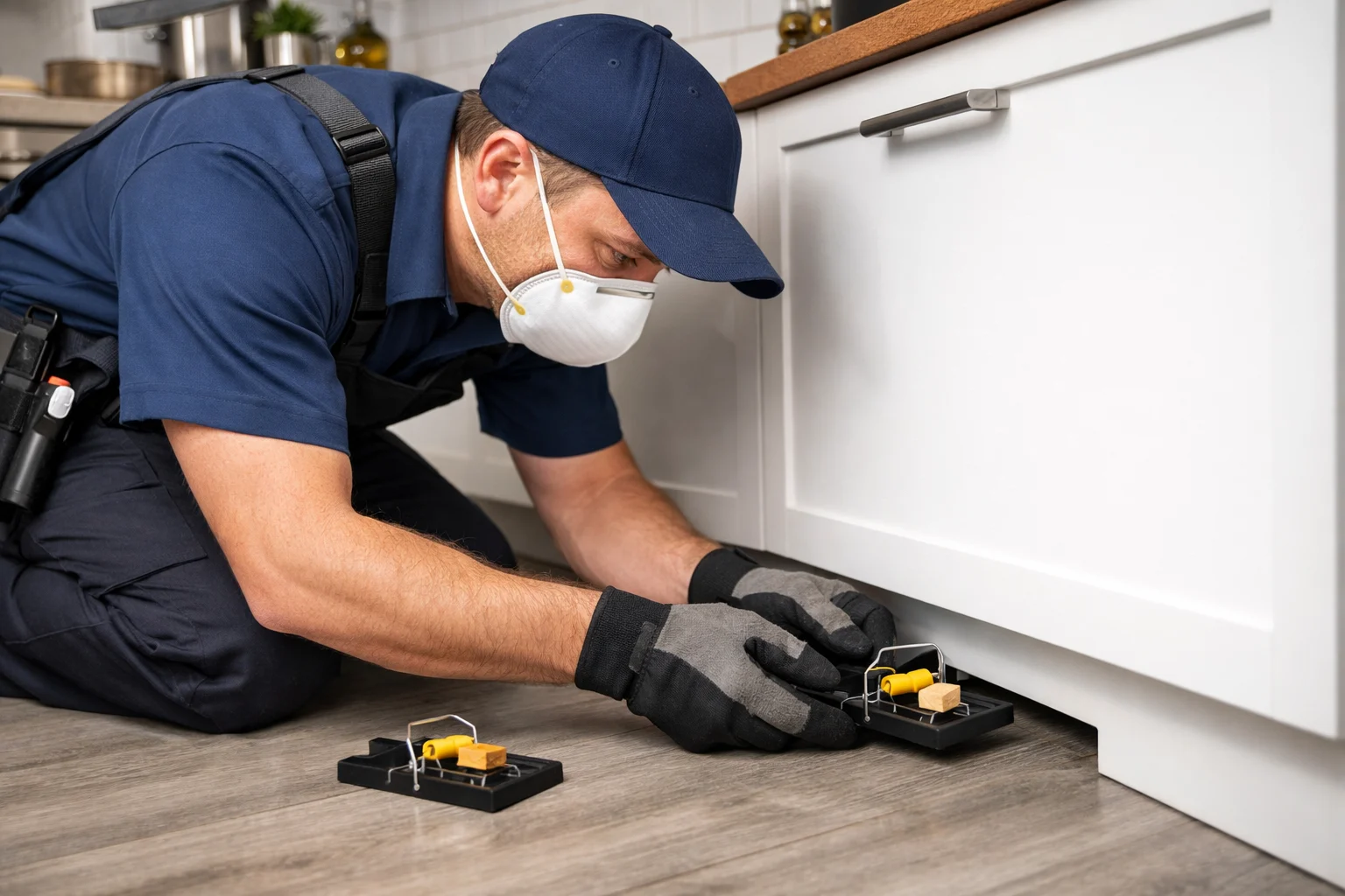 Mouse droppings and infestation signs in Boston home